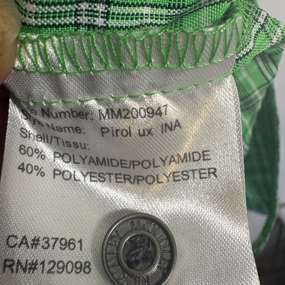 McKinley Plaid Shirts Mens Size XL Lot of 2 Blue Green Hiking Short Sleeve NWT - Picture 3 of 16